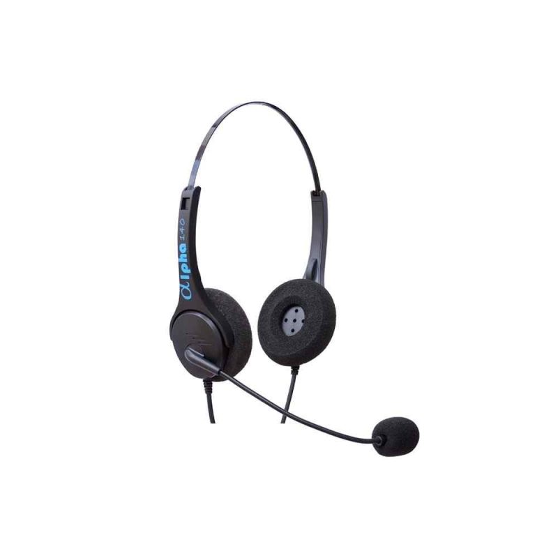 Alpha 140 EC Binaural Noise Cancellation Headset +USB001 Headset ...